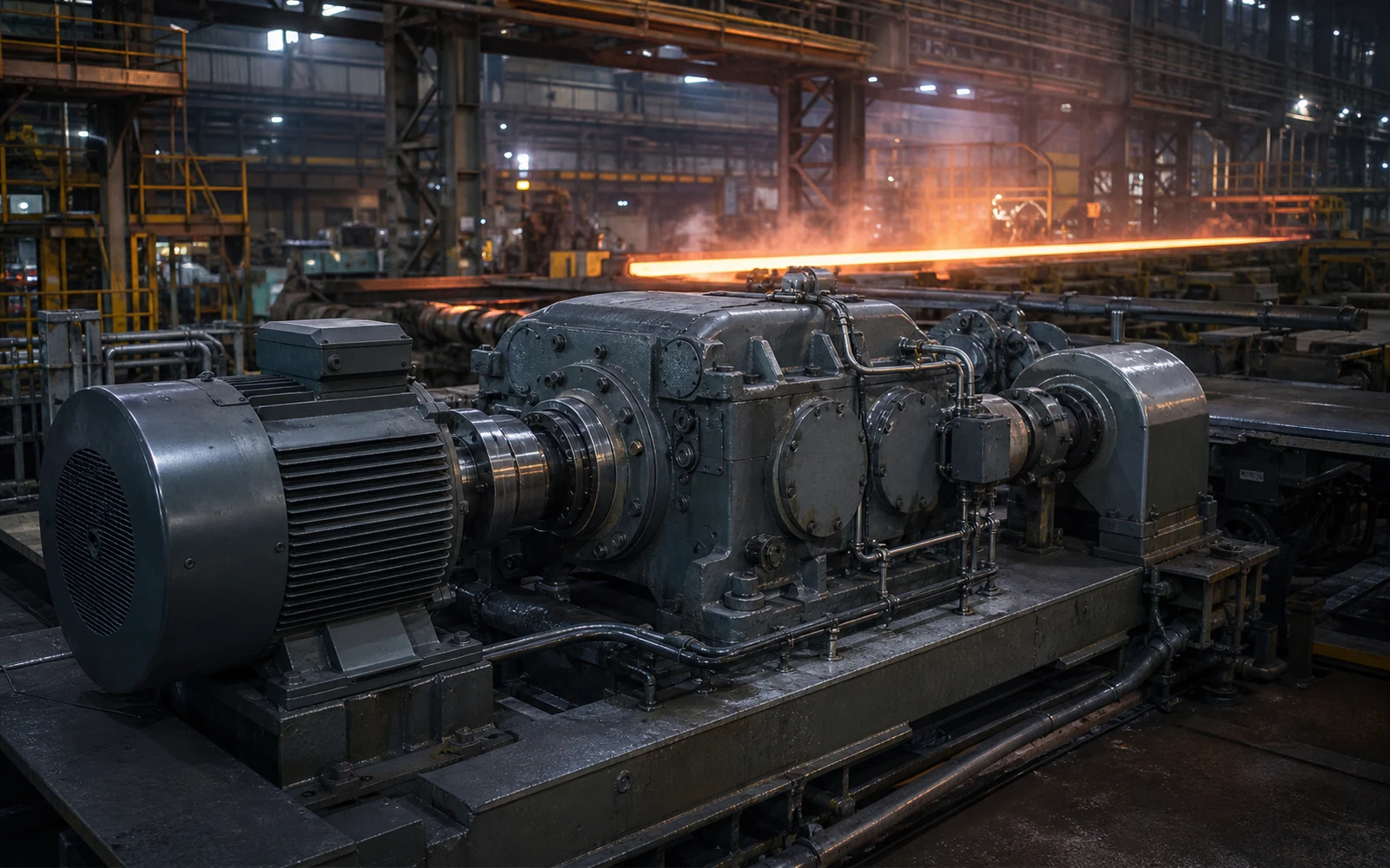 Representative hot-strip mill motor and gearbox train